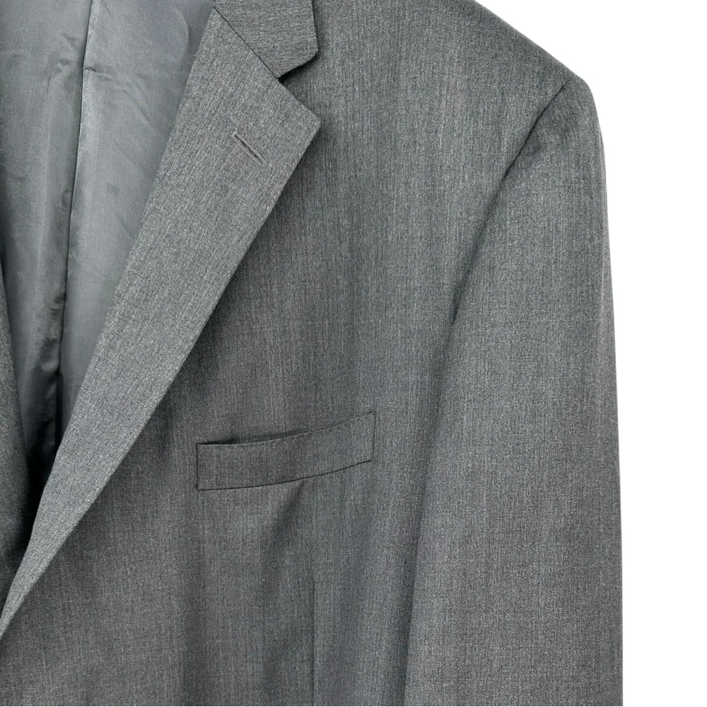 SAMUELSOHN Loro Piana Wool Super 120s Gray Classic Blazer Suit Jacket sz 54